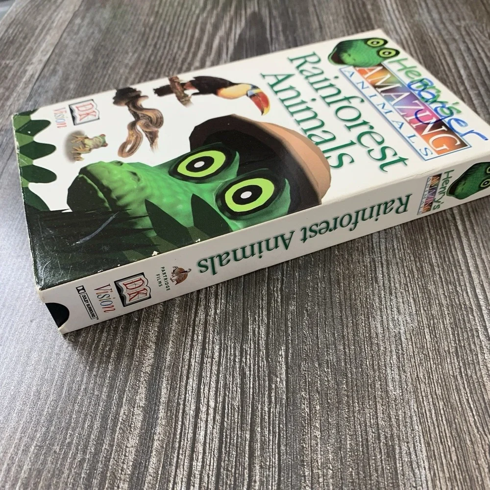 Henry's Amazing Animals Rainforest Animals (VHS,‎ 1996) DK Vision Education Rare
